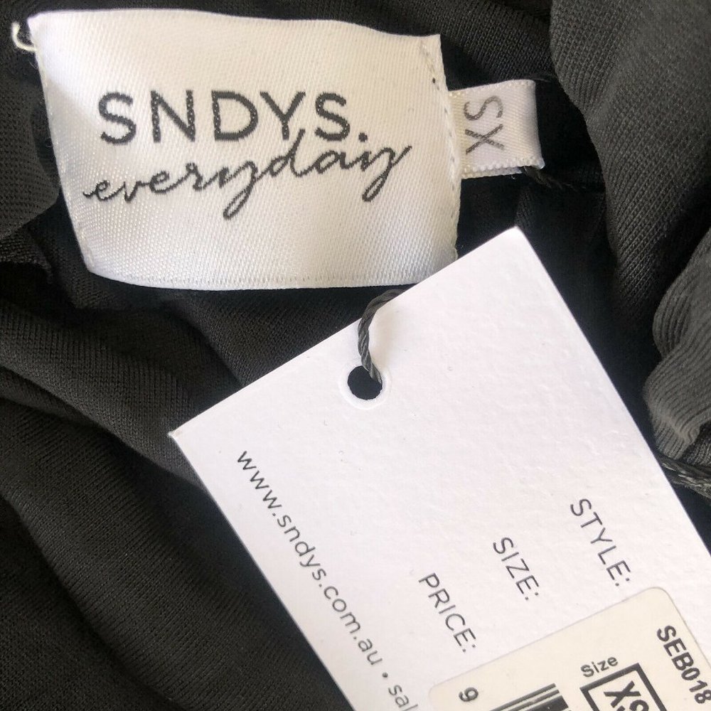 SNDYS Lounge Cyrus Bodysuit Black Long Sleeve S - Picture 5 of 6